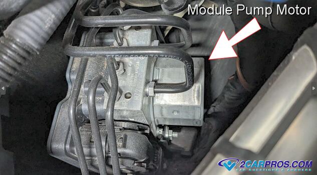 ABS traction control pump motor control module