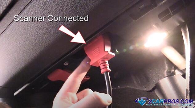 ABS and traction control scanner connected