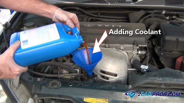 adding coolant