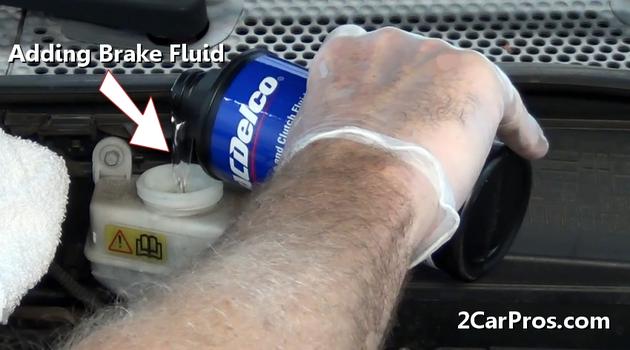 adding brake fluid