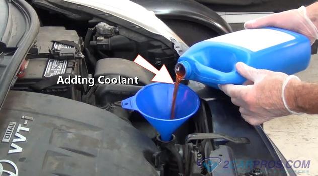 adding coolant
