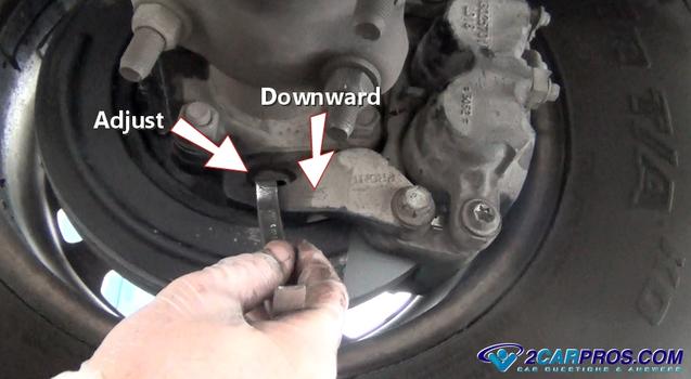 adjust parking brake shoes