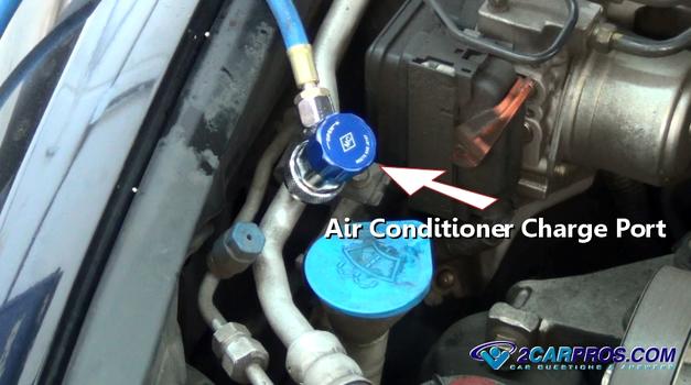 air conditioner charge port