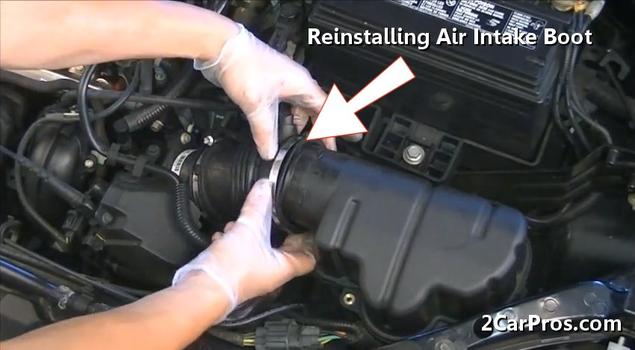 air intake installed