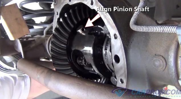 align pinion shaft