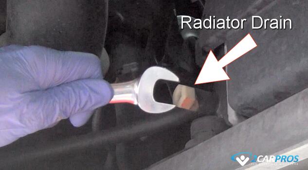 automotive cooling system radiator drain valve