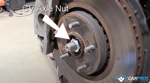 automotive cv axle nut
