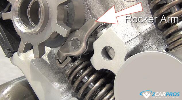 automotive engine cylinder head rocker arm