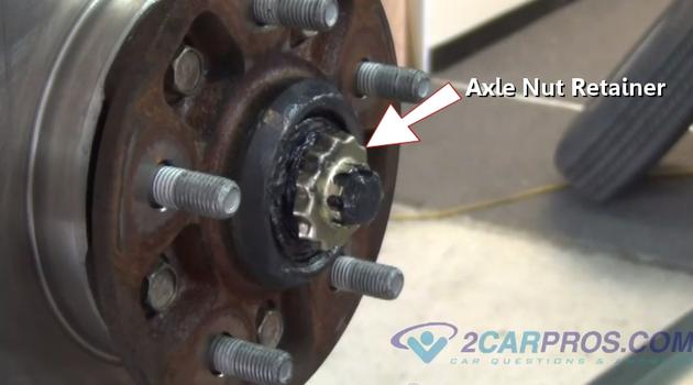 axle nut retainer