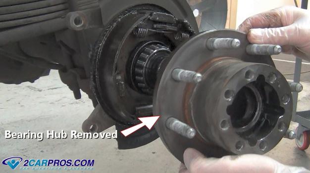 bearing hub removed