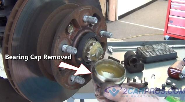 bearing cap removed