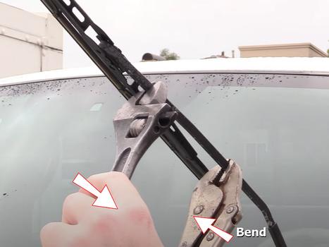 bend wiper arm