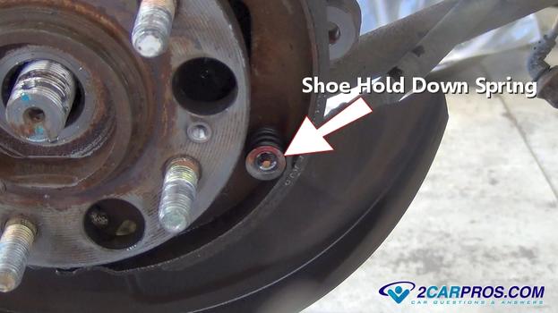 brake shoe hold down spring