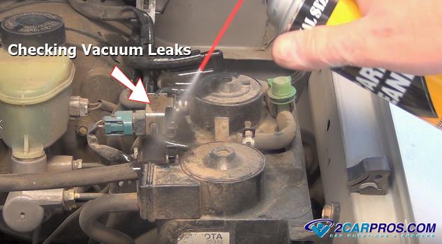 checking for vacuum leaks