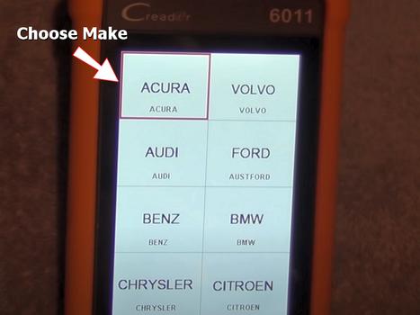 air bag scan choose make