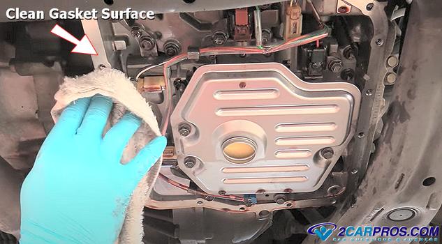 clean transmission gasket surface