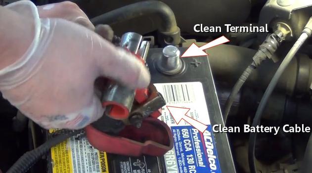 clean cable terminal