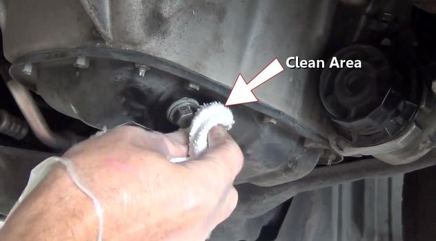 clean drain plug