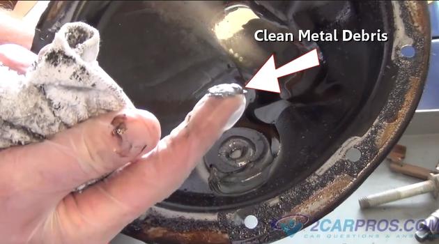 clean metal debris