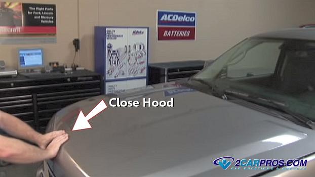 close hood