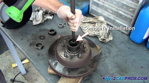 complete outer race installation