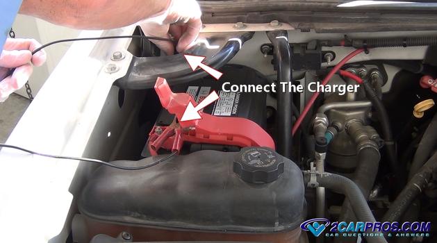 connect the battery charger