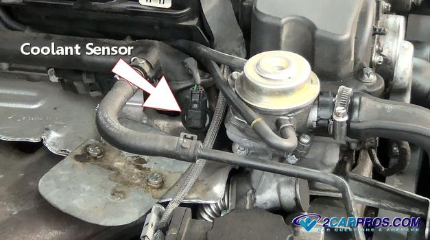 how to replace an automtive engine coolant temperature sensor