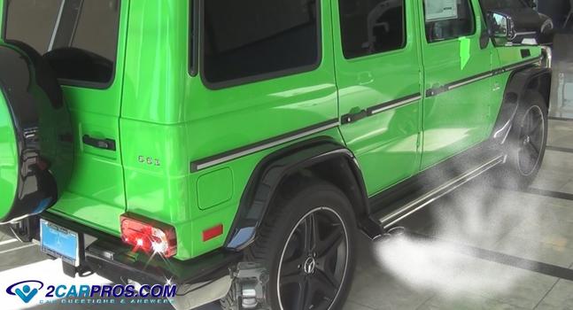 exhaust smoking