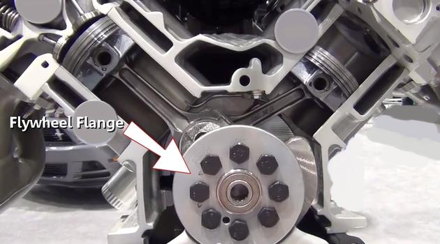 flywheel mounting flange