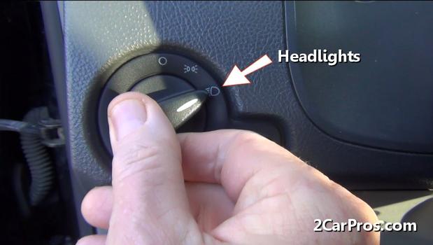 headlight setting
