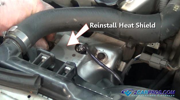 heat shield installation