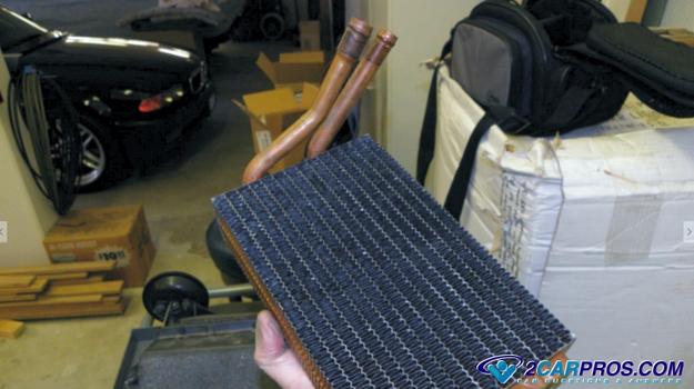 automotive HVAC system heater core