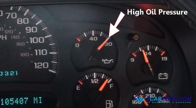 high oil pressure