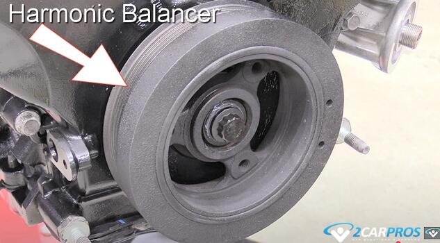 how an automotive engine harmonic balancer works