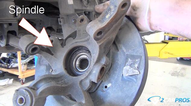 how to replace automotive suspension spindle