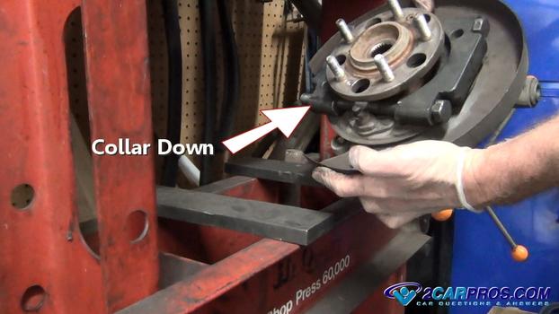 hydraulic press collar down