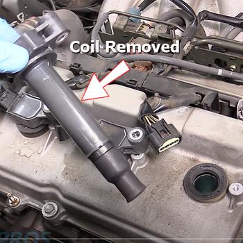 ignition coil removed