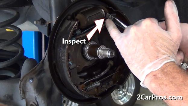 inspect wheel cylinder