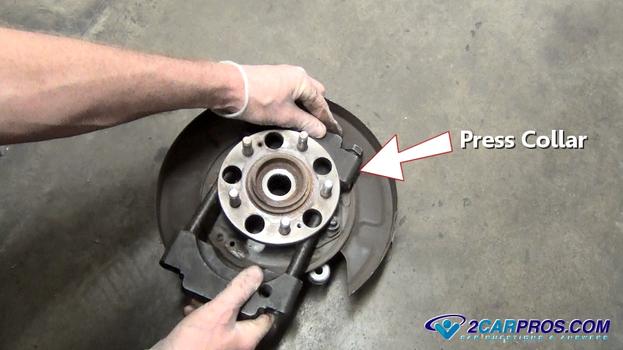 install hydrualic press collar