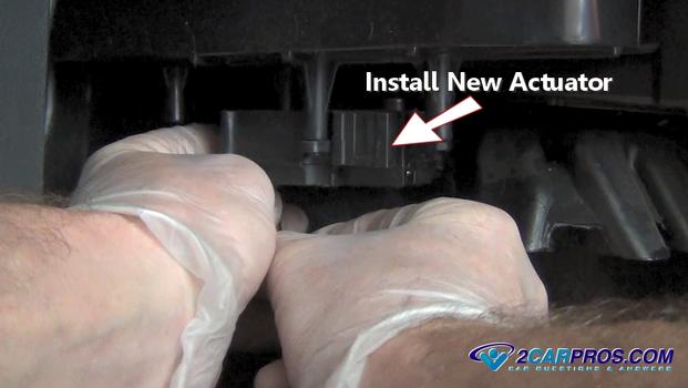 install new blend door actuator