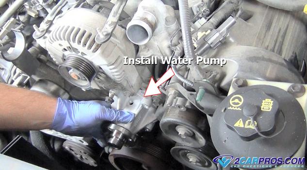 install water pump