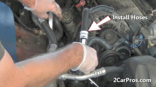 install heater hoses