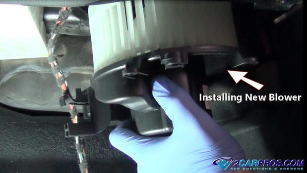 installing new blower motor