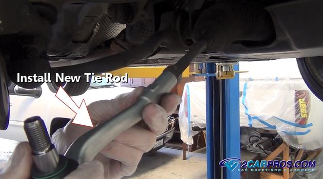 installing new tie rod