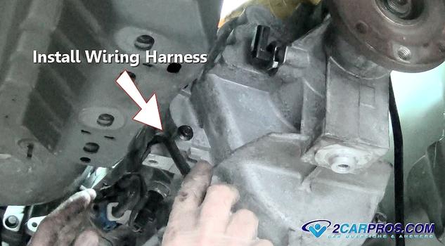 installing transmission wiring harness