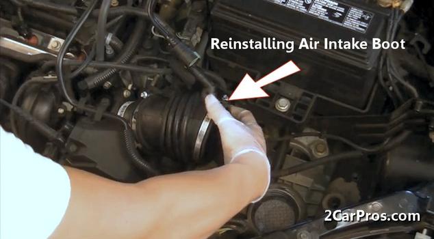 installing air intake boot