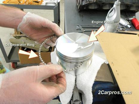installing piston oil ring