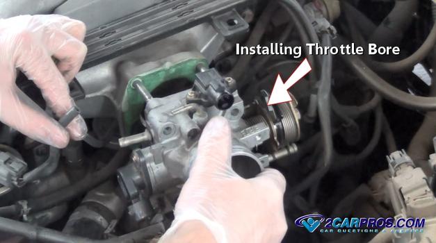 installing throttle bore