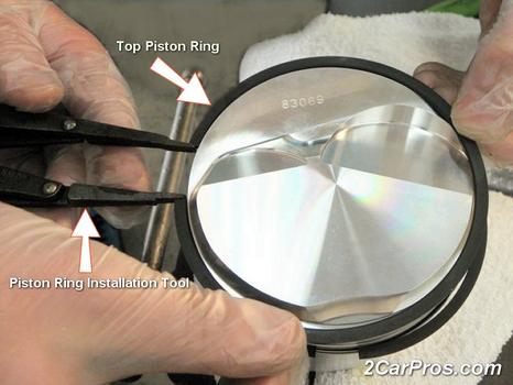 installing top piston ring