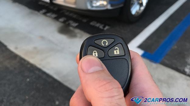key fob lock button
